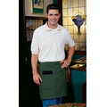 F28 Signature Hunter Green Half Bistro Apron w/ Divided Pocket